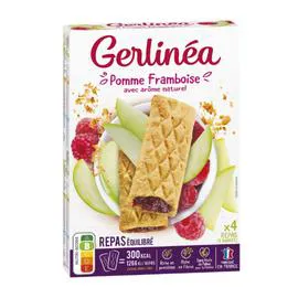 GERLINÉA Barres pomme framboise 360g