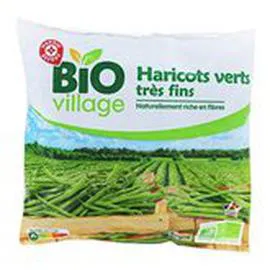 MARQUE REPÈRE, BIO VILLAGE Haricots verts Bio 600g