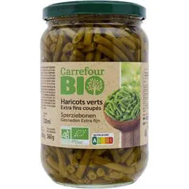 CARREFOUR BIO Haricots verts bio extra fin coupés 360g