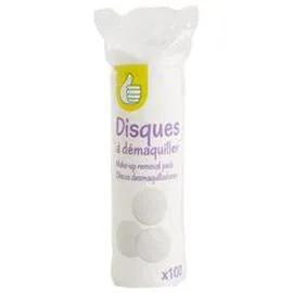 AUCHAN Cotons disques à démaquiller x100