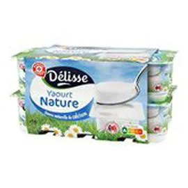 MARQUE REPÈRE, DÉLISSE Yaourts Nature 16x125g