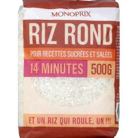 MONOPRIX Riz rond pour recettes sucrées et salées 500g