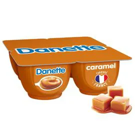 DANONE, DANETTE Crème dessert caramel 4x125g