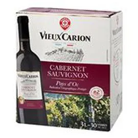 MARQUE REPÈRE, VIEUX CARION Vin rouge Pays d'Oc IGP 3l