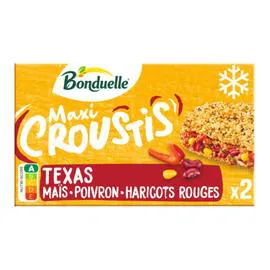 BONDUELLE Croustis Maxi Texas Maïs Poivrons Haricots Rouges 240g