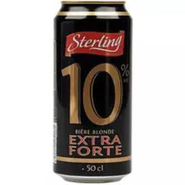 STERLING Bière blonde extra forte 10% boîte 500ml