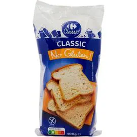 CARREFOUR NO GLUTEN ! Pain de mie Classic sans gluten 400g