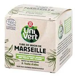 MARQUE REPÈRE, UNI VERT Cube savon de Marseille Cosmos 300g