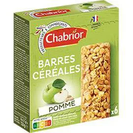 CHABRIOR Barres céréales pomme 126g