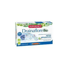 SUPER DIET Drainaflore Bio 20 Ampoules 300ml