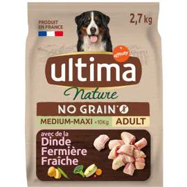 ULTIMA NATURE Croquettes pour chien medium maxi à la dinde 2,7kg