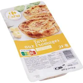 CARREFOUR EXTRA Tartes aux fromages 2x130g