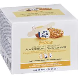 CARREFOUR SOFT Cire à la cire d'abeille 400g