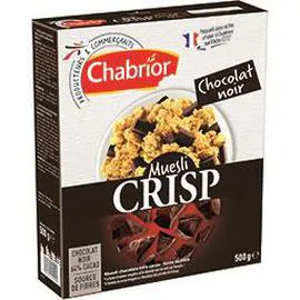 CHABRIOR Muesli Crisp chocolat noir 500g