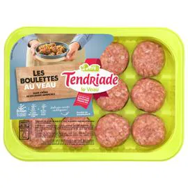 TENDRIADE Viande de Veau: Boulettes natures 360g