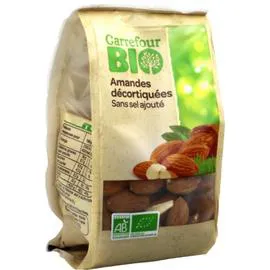 CARREFOUR BIO Amandes Bio décortiquées sans sel ajouté 200g