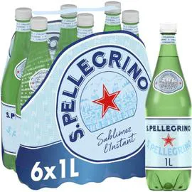 SAN PELLEGRINO Eau gazeuse minérale naturelle 6x1l