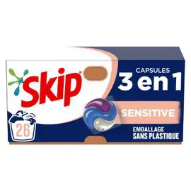 SKIP Lessive Capsule 3En1 Sensitive x26