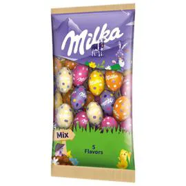 MILKA Petits oeufs chocolat au lait assortiment mix 5 goûts 500g