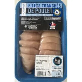 MONOPRIX Filets De Poulet Tranchés 280g