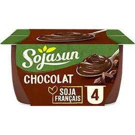 SOJASUN Dessert végétal au chocolat 4x100g