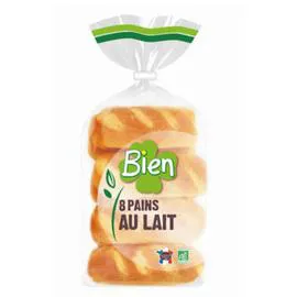 BIEN Pains au Lait Biologique x8 280g