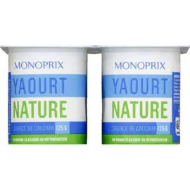MONOPRIX Yaourts nature 500g