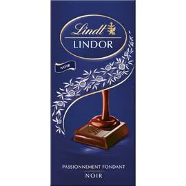 LINDT, LINDOR Chocolat noir fondant 145g