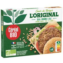 CÉRÉAL BIO Burger l'Original soja, oignon & blé Bio 160g