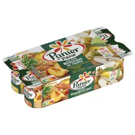 YOPLAIT, PERLE DE LAIT Yaourt fruits jaunes citron & jus de citron vert, pêche, poire, ananas 8x125g