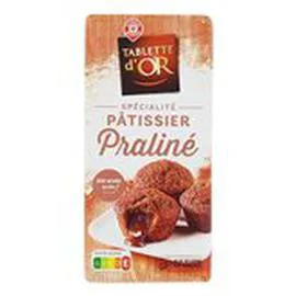 MARQUE REPÈRE, TABLETTE D'OR Chocolat Pâtissier Praliné 200g