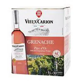 MARQUE REPÈRE, VIEUX CARION Vin rosé Pays d'Oc Grenache IGP 3l