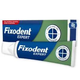 FIXODENT Crème adhésive Pour Prothèses Dentaires goût Menthe 40g