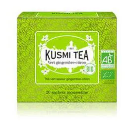 KUSMI TEA Thé vert saveur gingembre-citron bio 40g