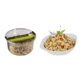MAVROMMATIS Taboulé Blanc Oriental - Semoule, Tomates, Huile D'Olive, Poivron, Jus De Citron, Coriandre Fraiche, Menthe 200g