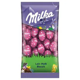 MILKA Petits oeufs chocolat au lait et biscuit 500g