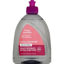 MONOPRIX Liquide vaisselle ultra concentré peaux sensibles 500ml