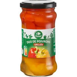 CARREFOUR CLASSIC' Duo de poivrons grillés 185g