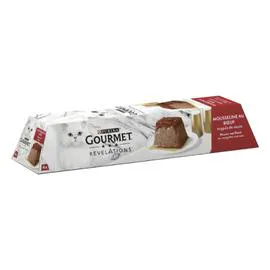 PURINA Pâtée pour chat mousseline au boeuf nappée de sauce 4x57g