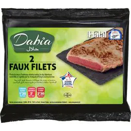 DABIA Viande Bovine: Faux-filet*** Halal à griller 2x150g