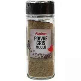 AUCHAN Poivre gris moulu 36g