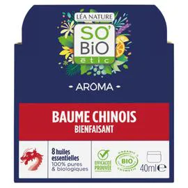 LÉA NATURE, SO'BIO ÉTIC Baume Chinois Bienfaisant aux 7 Huiles Essentielles Bio 40ml
