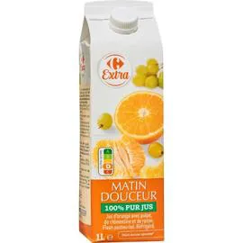 CARREFOUR EXTRA Jus de fruits orange clémentine raisin 1l