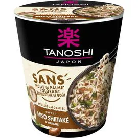 TANOSHI Soupe déshydratée nouilles shitake 64g