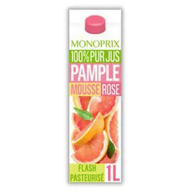 MONOPRIX 100% pur jus fruit pressé pamplemousse rose 1l