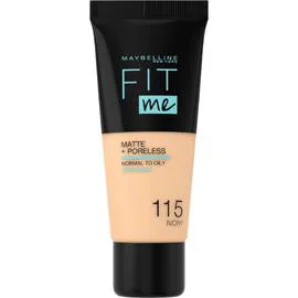 GEMEY, MAYBELLINE NEW YORK Fond de Teint Liquide Fit Me! Matifiant 115 Ivoire 30ml