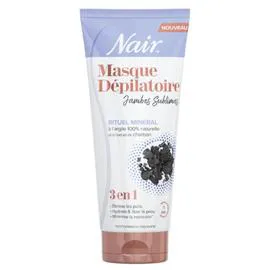 NAIR Masque dépilatoire jambes rituel minéral à l'extrait de charbon 3en1 1l
