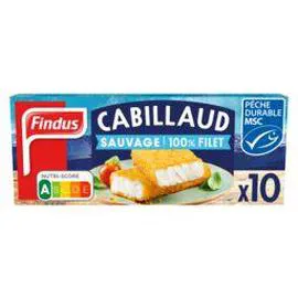 FINDUS Tranches panés Cabillaud MSC - x10 510g