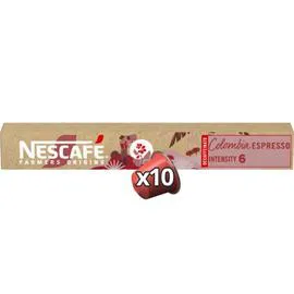NESCAFÉ, FARMERS ORIGINS Capsules de café Colombia Espresso Décaf intensité 6 x10