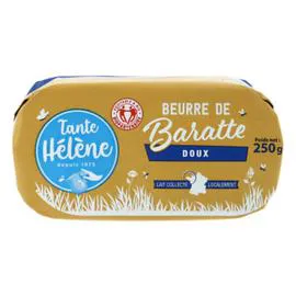 TANTE HELENE Beurre de Baratte Doux Bio 250g